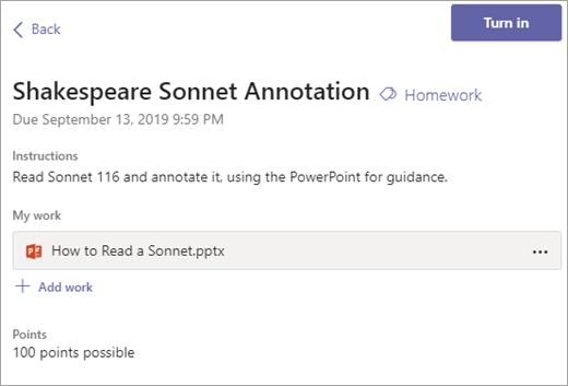 upcoming assignments