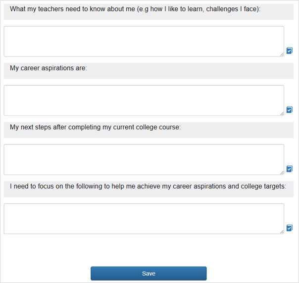 Screenshot of the 'About Me' page.