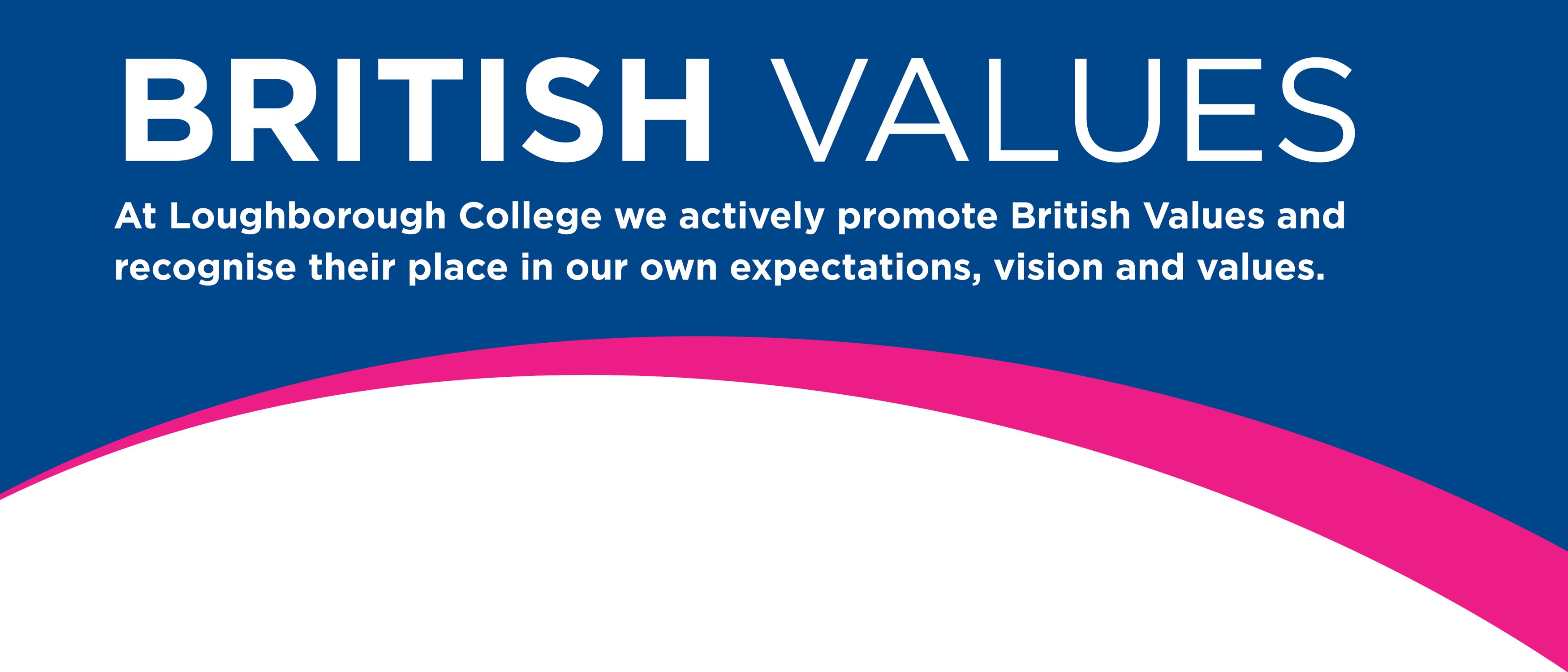 British Values Banner