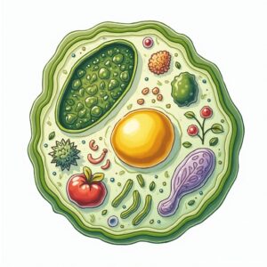 AI generated image of a plant cell