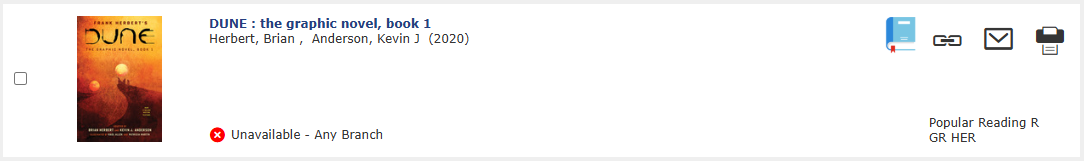 A screenshot of an out of stock item