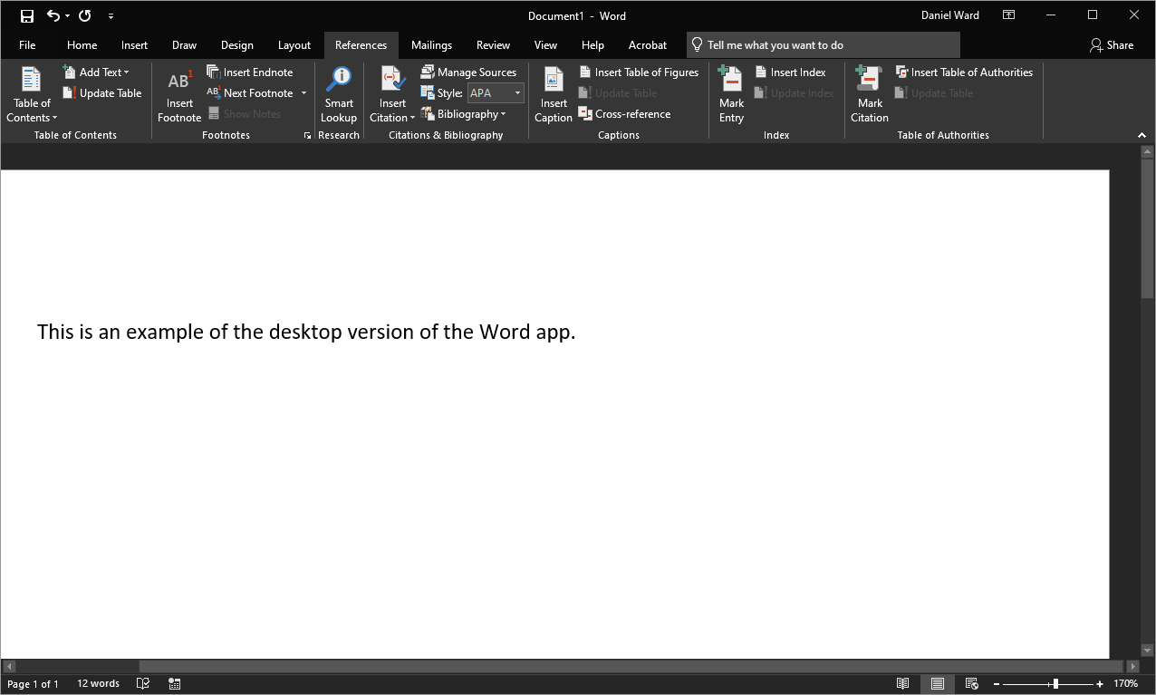 word app desktop version